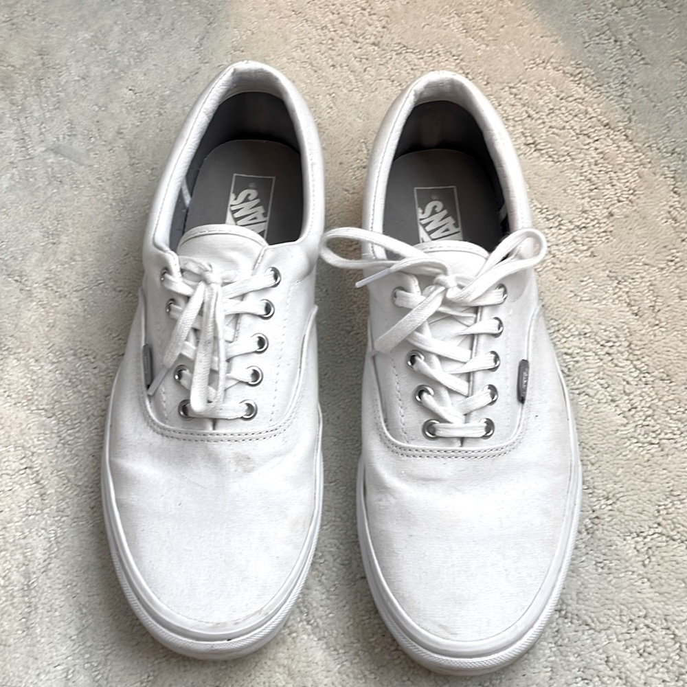 Mens white vans